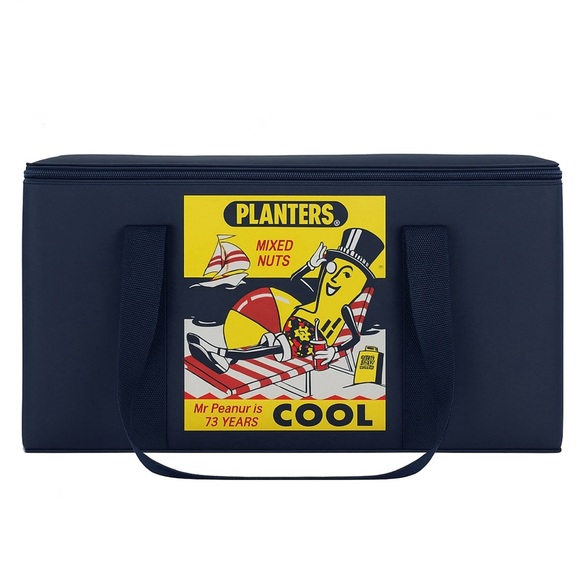 NWOT Vintage Planters Mr. Peanut Mixed Nuts 75 Years Old Cool Soft Travel Cooler - Picture 6 of 6
